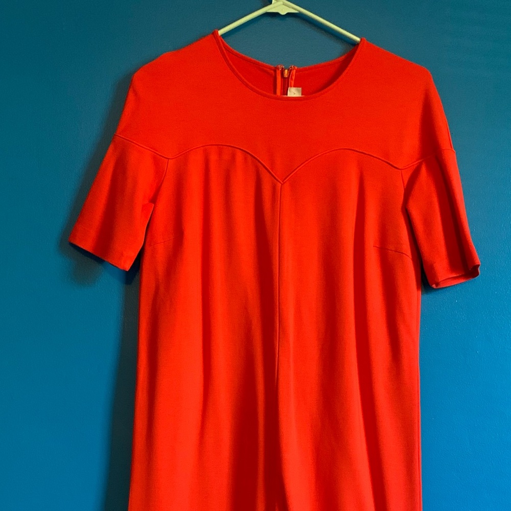 Stella McCartney red/orange knee length dress